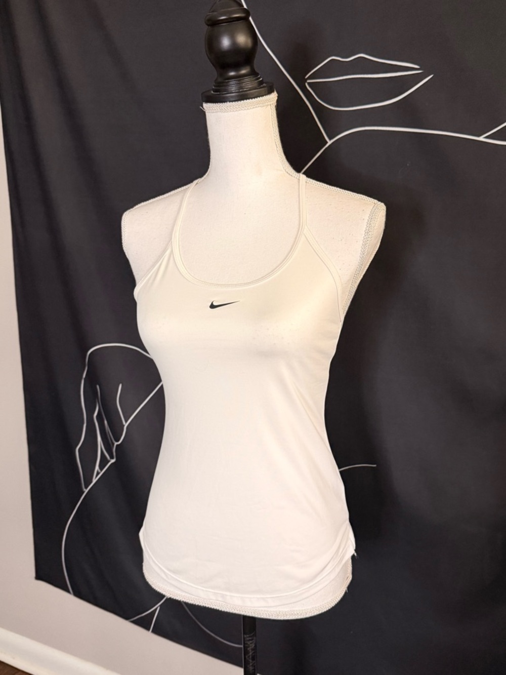 Nike Women's White Racerback Performance Running Tank